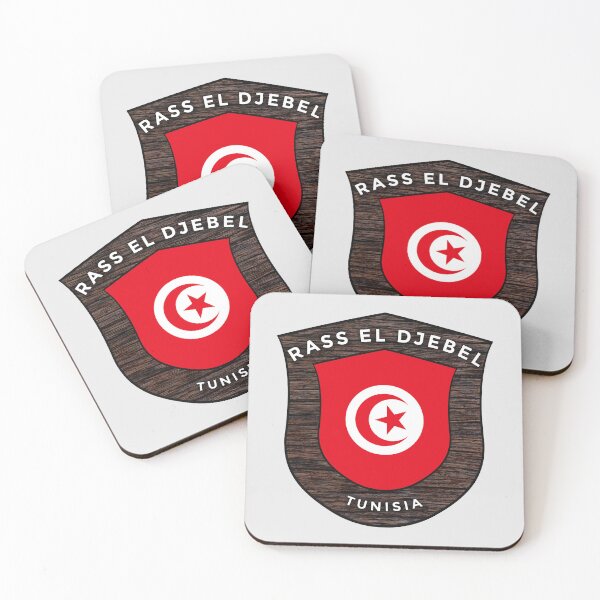 Item preview, Rass el Djebel Tunisia | Flag Shield Travel Emblem designed and sold by World Designs.