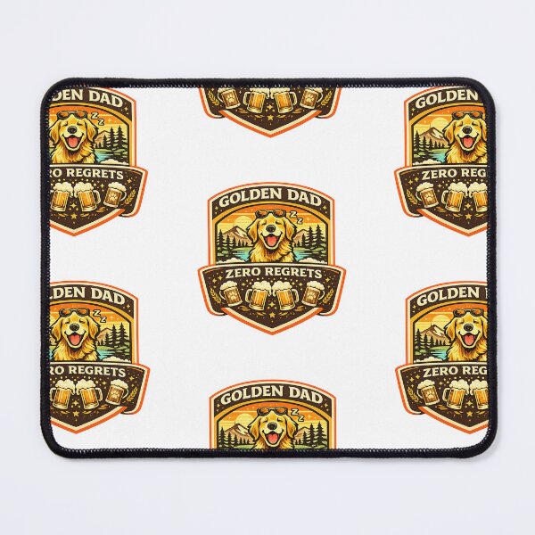 Item preview, Golden Dad Zero Regrets Golden Retriever Gift designed and sold by WildVista.