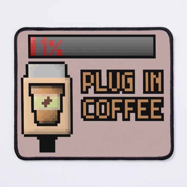 Item preview, Plug In Coffee Mug | Low Battery Pixel Art Coffee Cup | Gamer Tech Humor Gift designed and sold by BitBrewStudio.