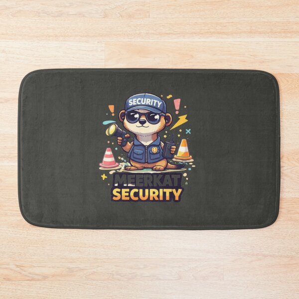 Item preview, Meerkat Security – Cute Guard Cartoon Animal Design designed and sold by Mosogoloso.