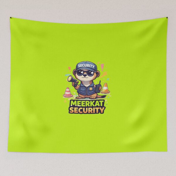 Item preview, Meerkat Security – Cute Guard Cartoon Animal Design designed and sold by Mosogoloso.