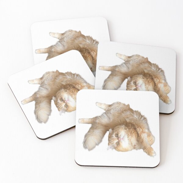 Item preview, Cute Ginger Persian Cat Lying on Its Back designed and sold by GlobalBoom.