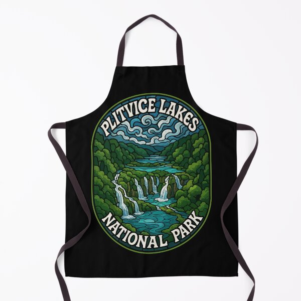 Item preview, Plitvice Lakes Croatia Stained Glass Travel designed and sold by TomFrontierArt.