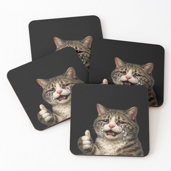 Item preview, Funny Relatable Crying Kitty Meme designed and sold by Oddifys.