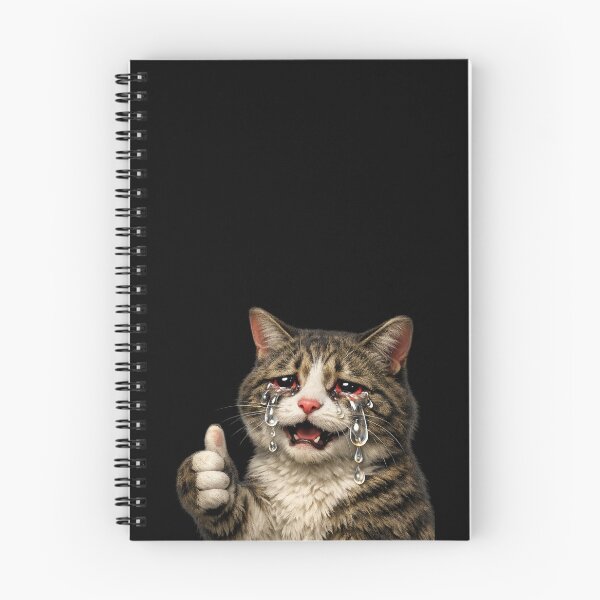 Item preview, Funny Relatable Crying Kitty Meme designed and sold by Oddifys.