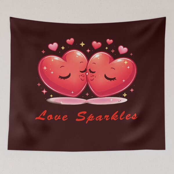 Item preview, Love Sparkles – Romantic Hearts and Sparkling Love designed and sold by Creative Inspire Store.