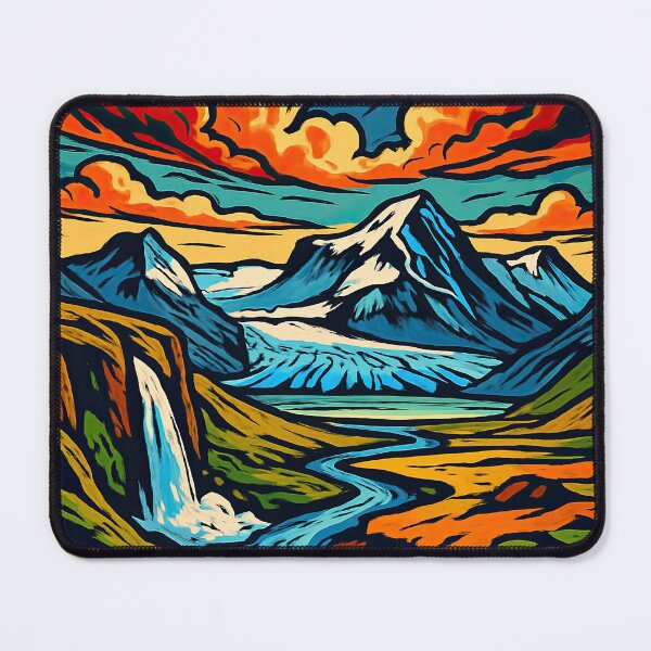 Item preview, Iceland landscape | Comics stylCartoone - designed and sold by ComicsFactory.