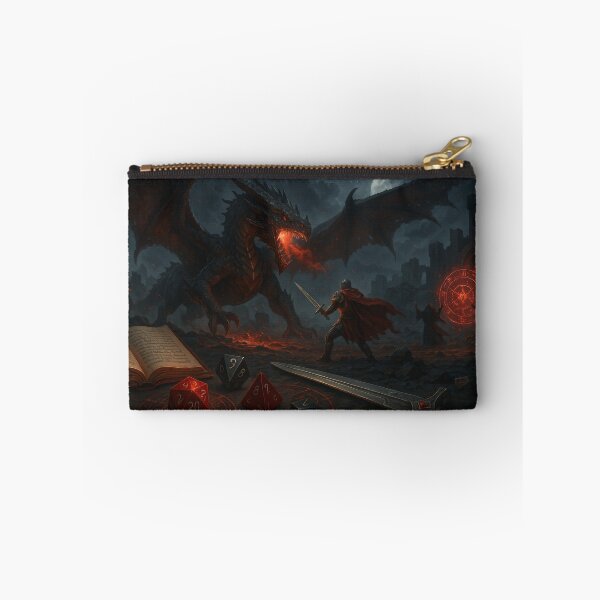 Item preview, Epic Dragon Battle, Dark Fantasy RPG Art, dnd mth playmat play mat designed and sold by CharmedVille.