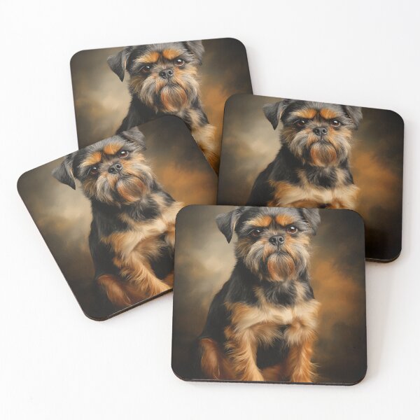 Item preview, Portrait of a Griffon Belge Dog designed and sold by PetsArt.