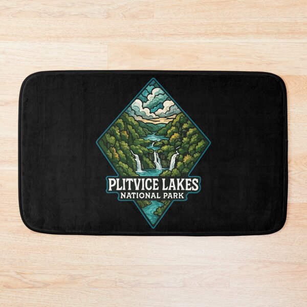 Item preview, Stained Glass Art Plitvice Lakes Croatia Travel designed and sold by TomFrontierArt.