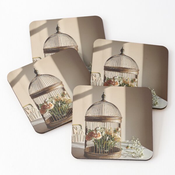 Item preview, Freedom in Bloom – Vintage Birdcage Floral Art designed and sold by Becky-Poppins.