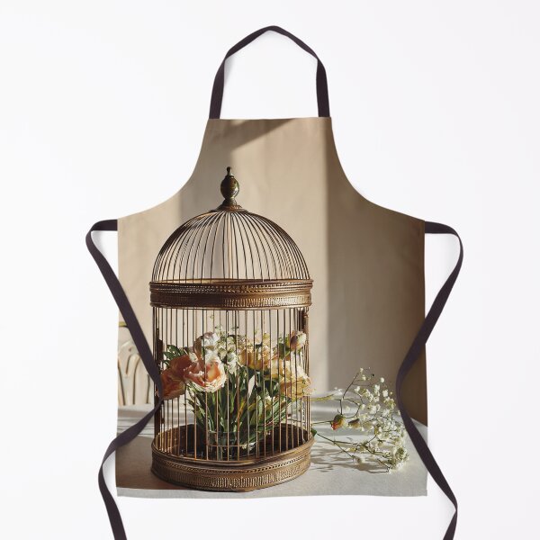 Item preview, Freedom in Bloom – Vintage Birdcage Floral Art designed and sold by Becky-Poppins.