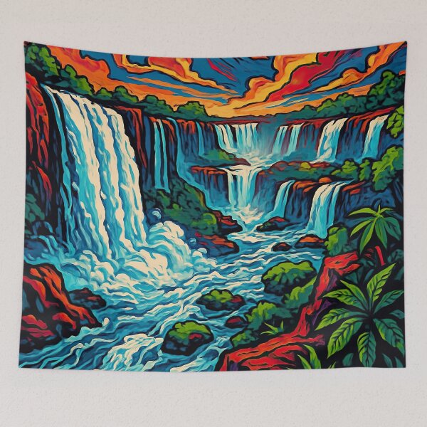 Item preview, Iguazu Falls  | Comics stylCartoone -  designed and sold by ComicsFactory.