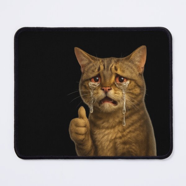 Item preview, High Detail Sad Cat Giving Thumbs Up designed and sold by Oddifys.