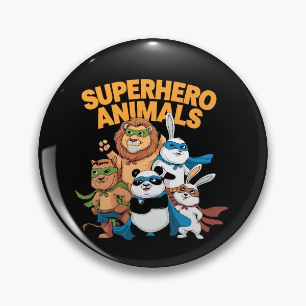 Item preview, Superhero Animals – Cute Cartoon Animal Hero Kids Design designed and sold by Mammu-Fashion.