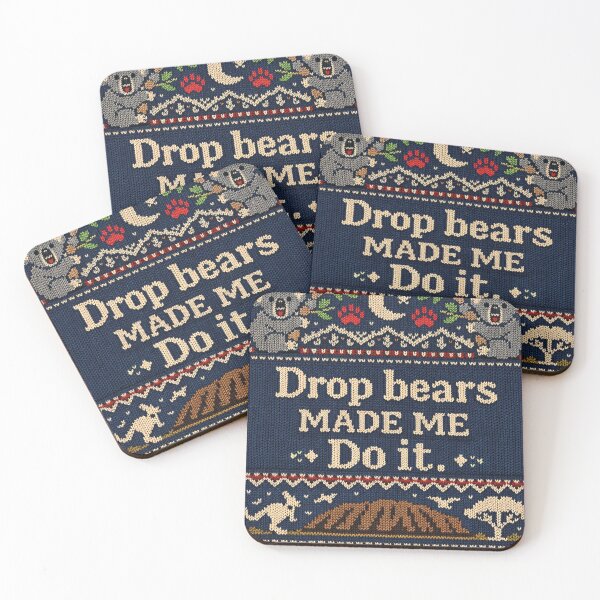 Item preview, Drop Bears Made Me Do It Australia Knit Design designed and sold by Mauswohn.