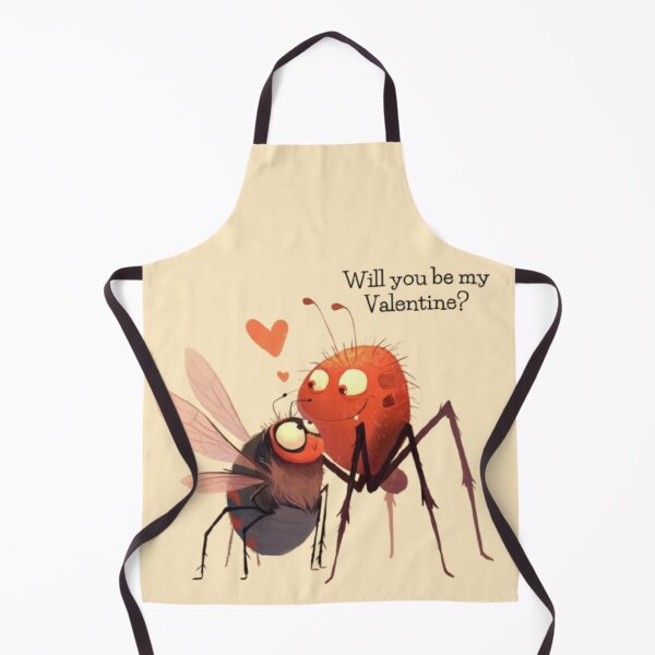 Item preview, Will You Be My Valentine? – Cute Spider Fly Love Illustration designed and sold by V--I--R.