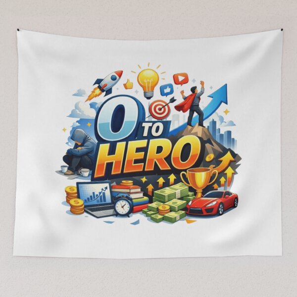 Item preview, 0 to Hero – From Zero to Success Grind designed and sold by JonathanP514.