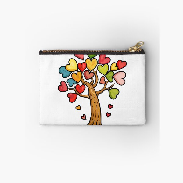 Item preview, Rainbow Heart Blossom Tree Saint Valentine's Day - Colorful Growing Love Tree Art Print designed and sold by DesignArtist.ia.