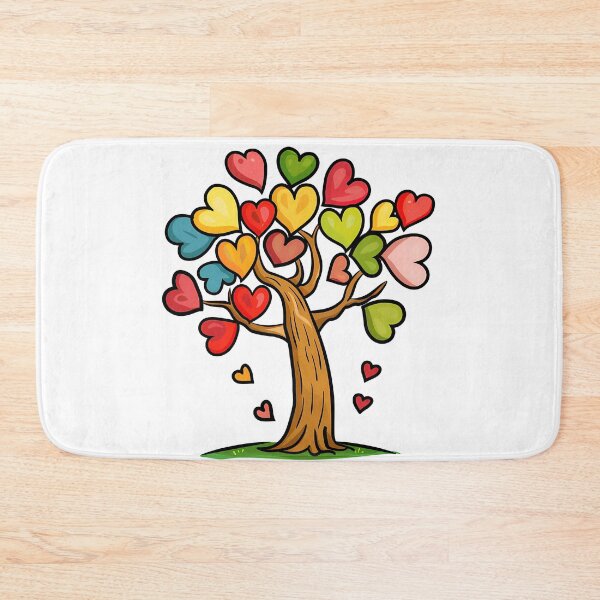 Item preview, Rainbow Heart Blossom Tree Saint Valentine's Day - Colorful Growing Love Tree Art Print designed and sold by DesignArtist.ia.