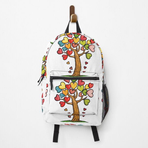 Item preview, Rainbow Heart Blossom Tree Saint Valentine's Day - Colorful Growing Love Tree Art Print designed and sold by DesignArtist.ia.