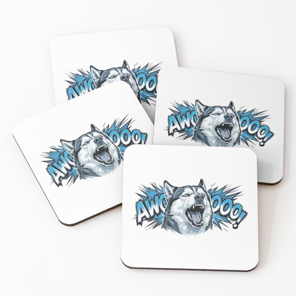 Item preview, Awooo Loud Siberian Husky Howl Art designed and sold by Petzzz.