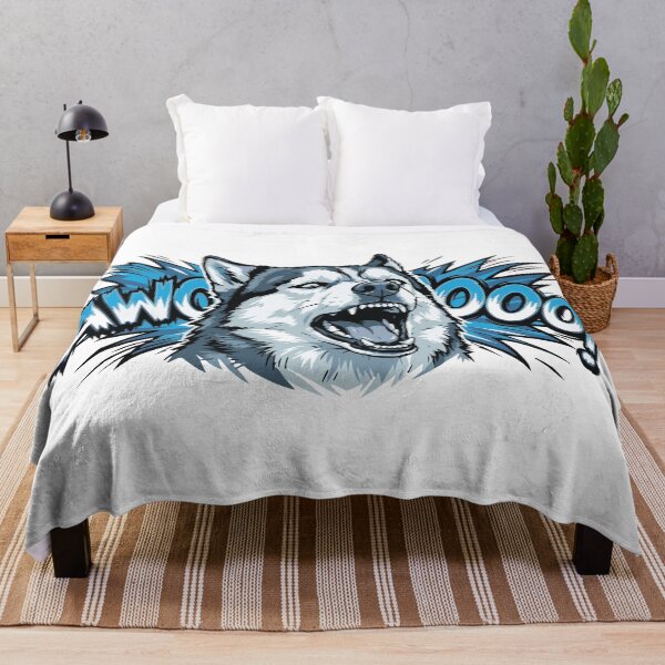 Item preview, Awooo Loud Siberian Husky Howl Art designed and sold by Petzzz.
