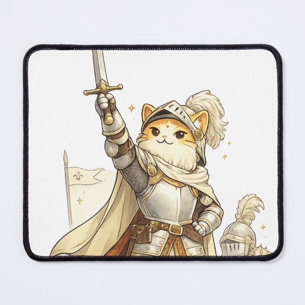 Item preview, Brave Knight Cat With Sword designed and sold by MeowMoodArt.