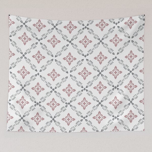 Item preview, Dusty Pink Cottagecore Geo Floral designed and sold by MarrySArtwork.