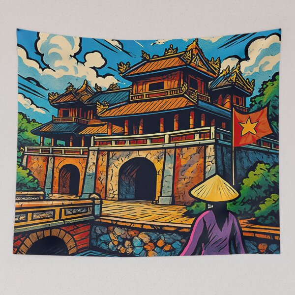 Item preview, Imperial City of Hue, Vietnam | Comics stylCartoone -  designed and sold by ComicsFactory.