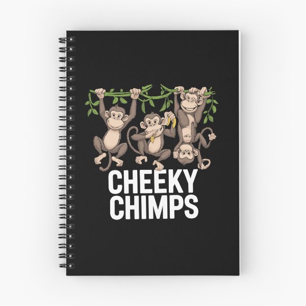 Item preview, Cheeky Chimps – Funny Monkey Cartoon Cute Chimpanzee Design designed and sold by Mammu-Fashion.