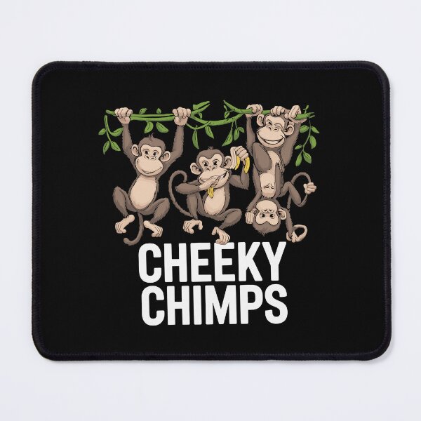 Item preview, Cheeky Chimps – Funny Monkey Cartoon Cute Chimpanzee Design designed and sold by Mammu-Fashion.