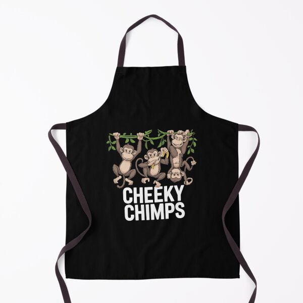Item preview, Cheeky Chimps – Funny Monkey Cartoon Cute Chimpanzee Design designed and sold by Mammu-Fashion.