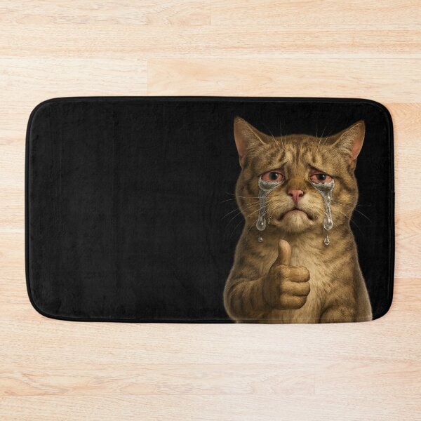 Item preview, Sorrowful Kitty Thumbs Up Meme designed and sold by Oddifys.