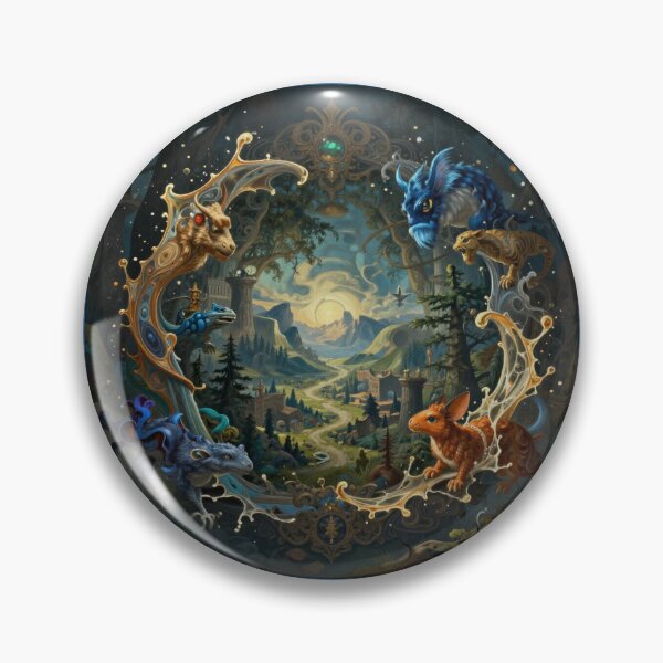 Item preview, Mythical Circle of Creatures and a Magical Fantasy World designed and sold by FotoworldEdel.
