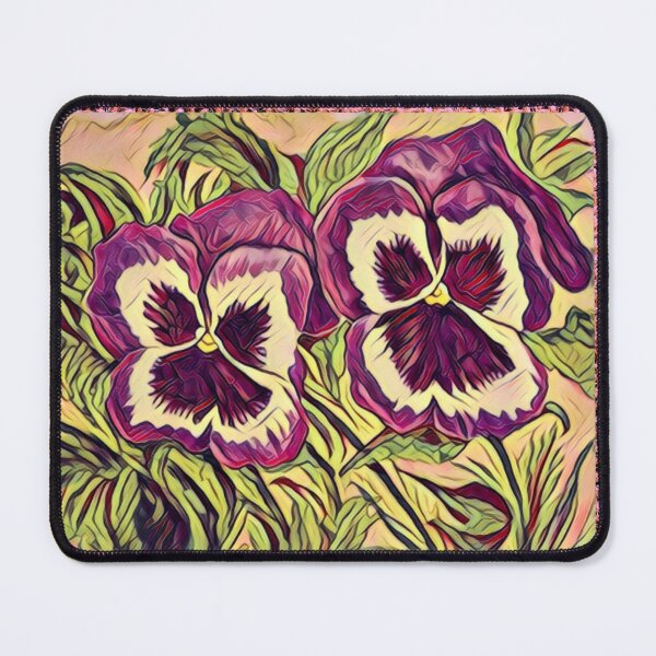 Item preview, Purple Pansies in Pink Weave designed and sold by oh-bi-me.