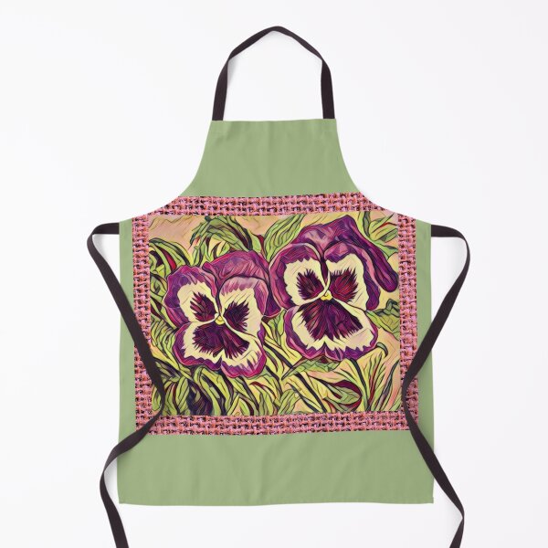 Item preview, Purple Pansies in Pink Weave designed and sold by oh-bi-me.