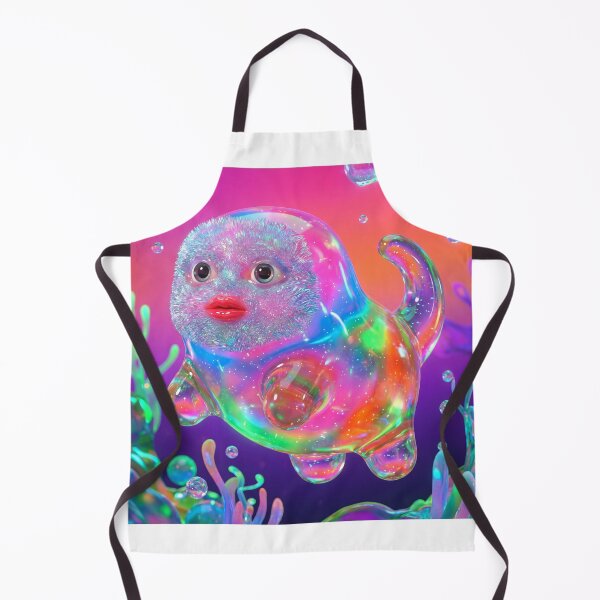 Item preview, Bubble Cat Creature in Underwater Coral designed and sold by maboroshilab.