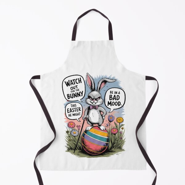 Item preview, Bunny in a Bad Mood - Evil Easter Bunny designed and sold by Art-Arcade6.