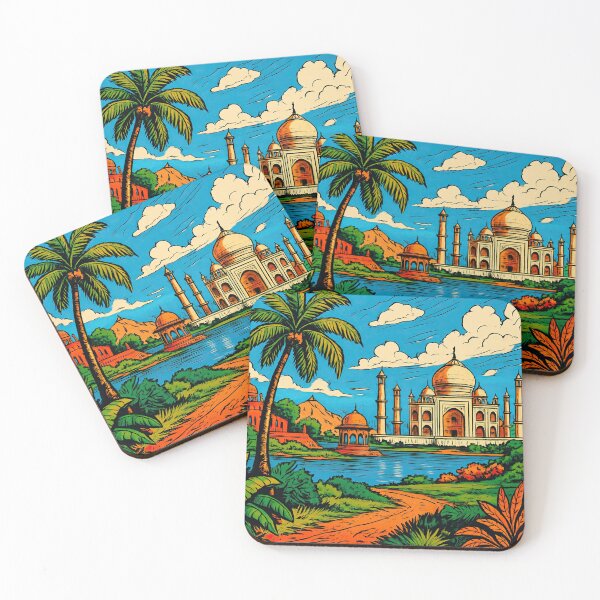 Item preview, India landscape | Comics stylCartoone -  designed and sold by ComicsFactory.
