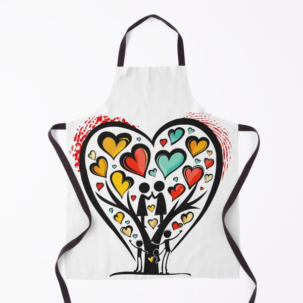 Item preview, Family Heart Tree Saint Valentine's Day - Colorful Growing Love Family Art Print designed and sold by DesignArtist.ia.