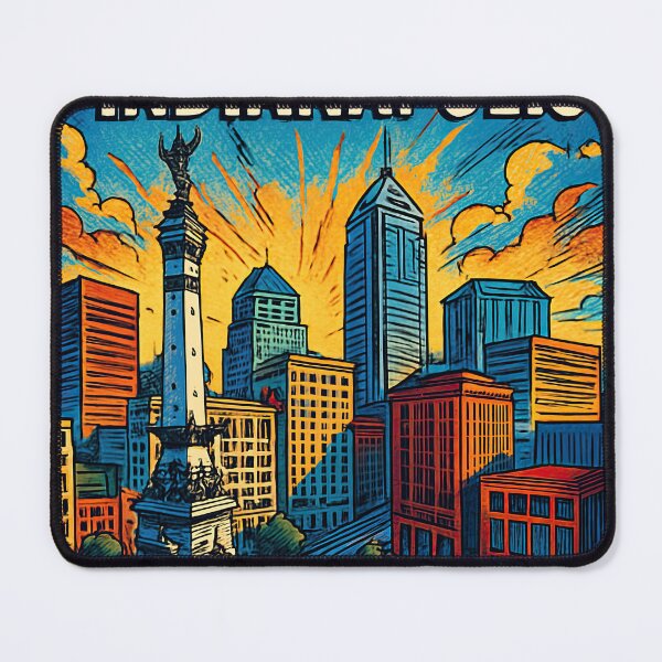 Item preview, Indianapolis, city | Comics stylCartoone - designed and sold by ComicsFactory.