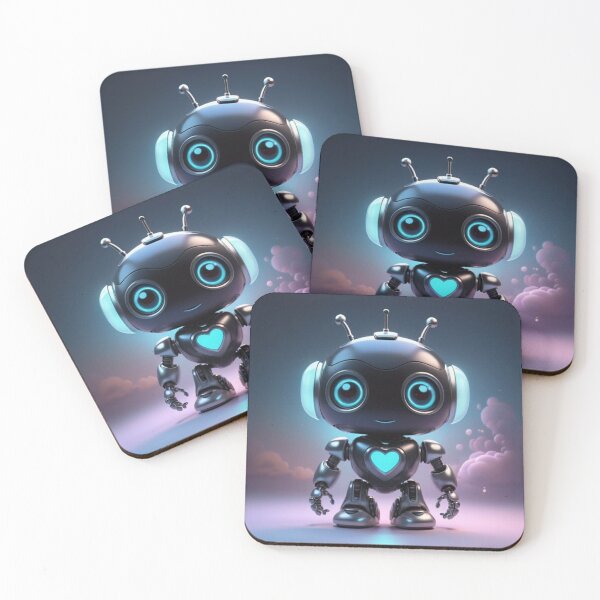 Item preview, Neon Pulse Robot Pal designed and sold by Dreamy Armine Art.