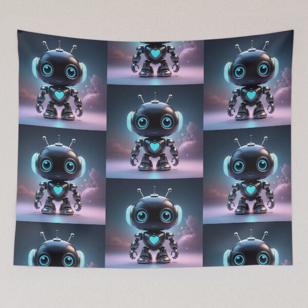 Item preview, Neon Pulse Robot Pal designed and sold by Dreamy Armine Art.