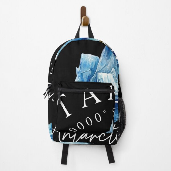 Item preview, Antarctica Coordinates & Penguins - Watercolor Iceberg Souvenir designed and sold by Shopeon Designs.