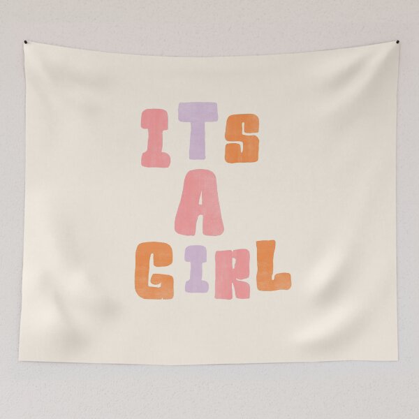 Item preview, It's a Girl – Colorful Baby Shower Design designed and sold by PrintCessStudio.