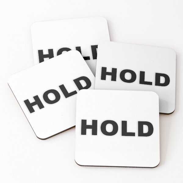 Item preview, HOLD — Black Minimal Bold Type Statement designed and sold by WORDPAUSE.