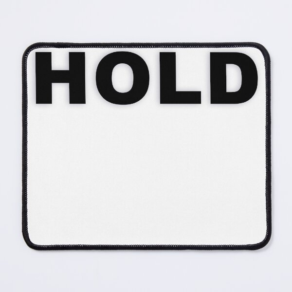 Item preview, HOLD — Black Minimal Bold Type Statement designed and sold by WORDPAUSE.