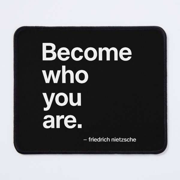 Item preview, Become Who You Are – Nietzsche Minimalist (White Font) designed and sold by TshirtsLabs.
