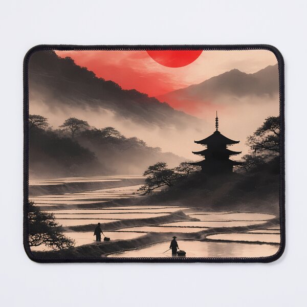 Item preview, Japanese Red Sun Template Landscape designed and sold by TheDreamsMaker.